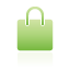 shopping, bag, green