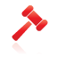 Auction, red icon - Free download on Iconfinder