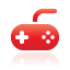 game, controller, red