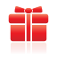 Gift, red icon - Free download on Iconfinder