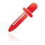 pipette, red