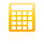 calculator, yellow