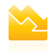 chart, area, down, yellow