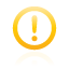 exclamation, circle, frame, yellow