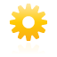 Gear, yellow icon - Free download on Iconfinder