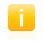 information, button, yellow