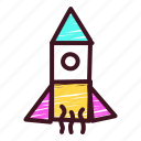 rocket, launch, ship, travel, draw, kids, space