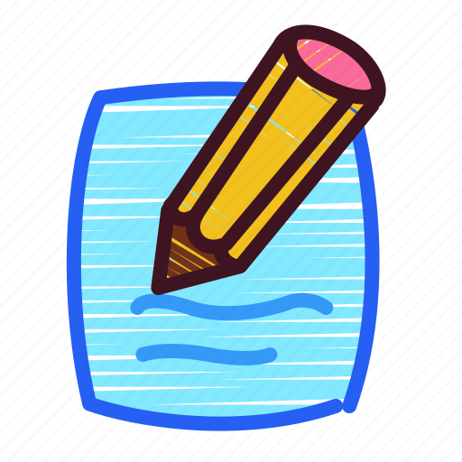 Write, kids, draw, pencil, edit icon - Download on Iconfinder