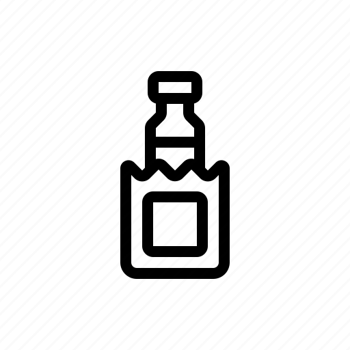 Bag, bottle, milk, shopping icon - Download on Iconfinder