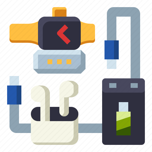 Battery, device, electronic, gadget, headphones, watch icon - Download on Iconfinder