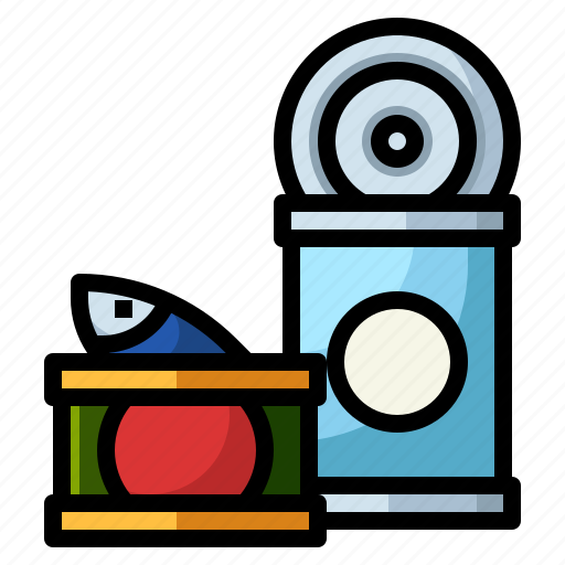 And, canned, food, grocery, restaurant, sardines, tinned icon - Download on Iconfinder