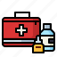 aid, care, first, health, healthcare, kit, medical 