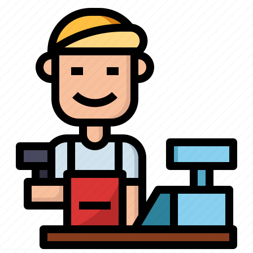 Assistant, cashier, owner, profession, sales, supervisor icon - Download on Iconfinder