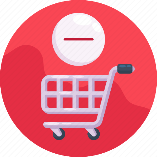 Ecommerce, remove from cart, shopping, cart, online shopping, supermarket icon - Download on Iconfinder
