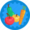 carrot, fruits, commerce, shopping, vegetables, supermarket