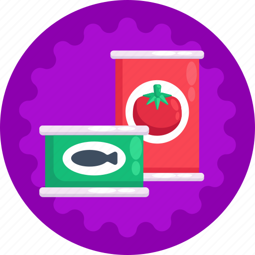 Canned tomatoes, canned fish, supermarket, processed food, tomato paste icon - Download on Iconfinder