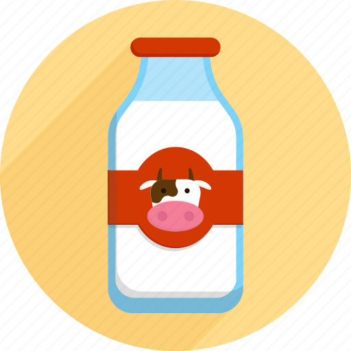 Bottle, cow, groceries, market, milk, shopping, supermarket icon - Download on Iconfinder