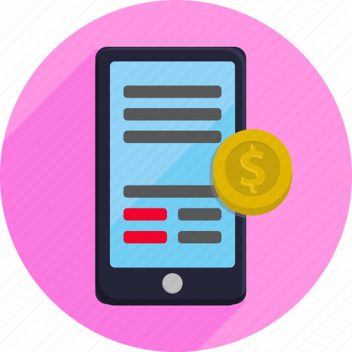 Cellphone, mobile phone, money, payment, shopping icon - Download on Iconfinder
