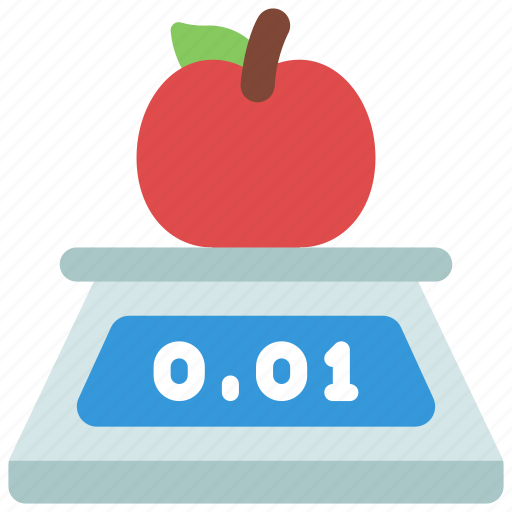 Apple, weighing, grocery, store, weight, fruit icon - Download on Iconfinder