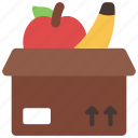 food, box, grocery, store, delivery, fruit