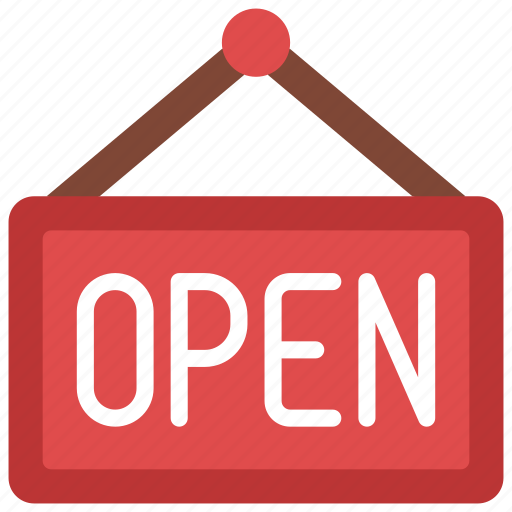 Open, sign, grocery, store, opened, shop icon - Download on Iconfinder