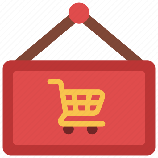 Shop, cart, sign, grocery, store icon - Download on Iconfinder