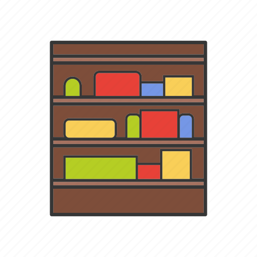 Cupboard, goods, shelf, shop, shop shelves, stand, store icon - Download on Iconfinder