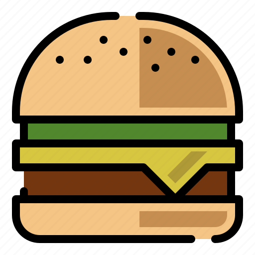 Burger, hamburger, cheeseburger, junk food icon - Download on Iconfinder