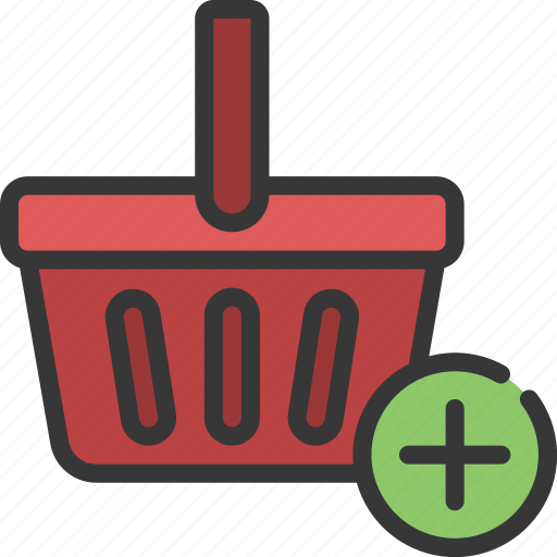 Add, to, basket, grocery, store, added icon - Download on Iconfinder