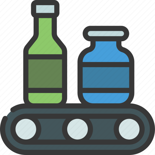 Conveyor, belt, grocery, store, production, food icon - Download on Iconfinder