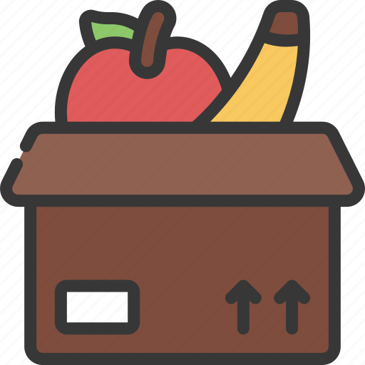 Food, box, grocery, store, delivery, fruit icon - Download on Iconfinder