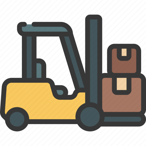 Forklift, machine, construction, vehicle, fork, lift icon - Download on Iconfinder