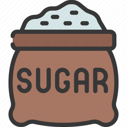 Sugar, bag, grocery, store, white, brown icon - Download on Iconfinder