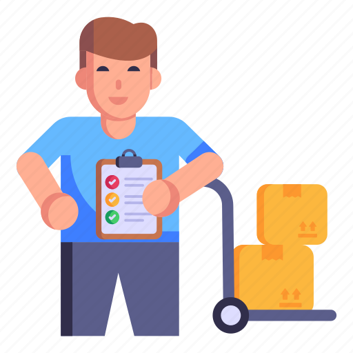 Pallet cart, handcart, luggage cart, hand truck, trolley icon - Download on Iconfinder