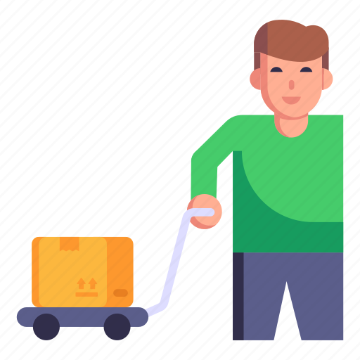 Push cart, handcart, luggage cart, hand truck, cargo cart icon - Download on Iconfinder