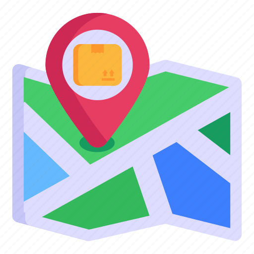 Delivery location, shipment location, parcel location, logistics, cargo location icon - Download on Iconfinder