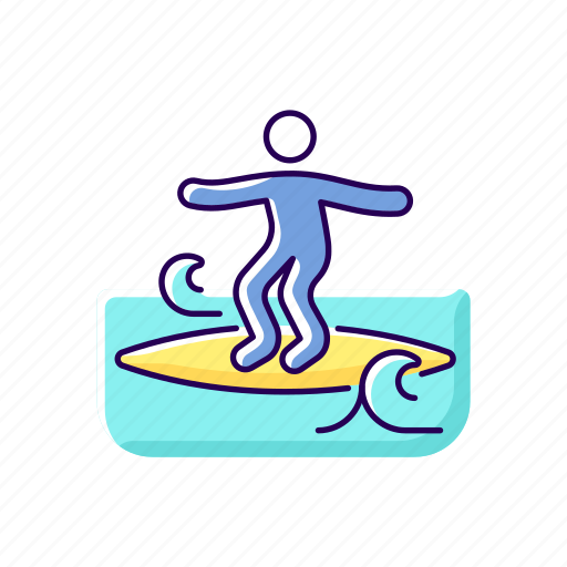 Surfing, surfer, wave, ocean icon - Download on Iconfinder