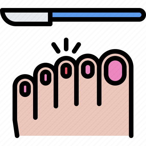 Surgeon, plastic, operation, nail, foot, ingrown, surgery icon - Download on Iconfinder