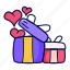 gift, surprise, love, romance, box 