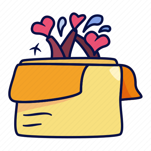 Box, love, surprise, romance, gift icon - Download on Iconfinder