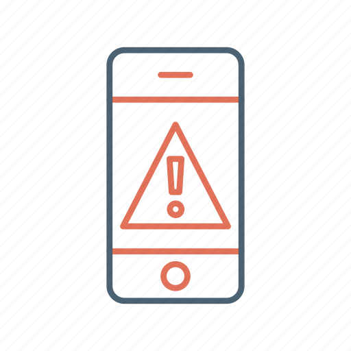 Mobile, alert, alarm, error, exclamation, mark, phone icon - Download on Iconfinder
