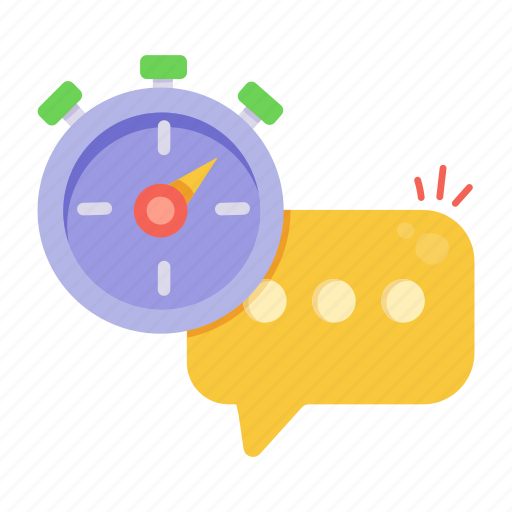 Quick message, quick response, quick reply, message time, quick comment icon - Download on Iconfinder