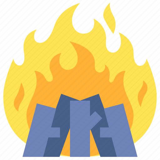 Bonfire, camping, fire, campfire icon - Download on Iconfinder