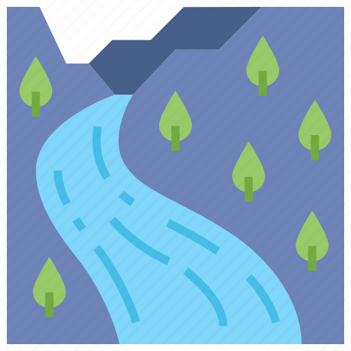 River, mountain, water, nature icon - Download on Iconfinder