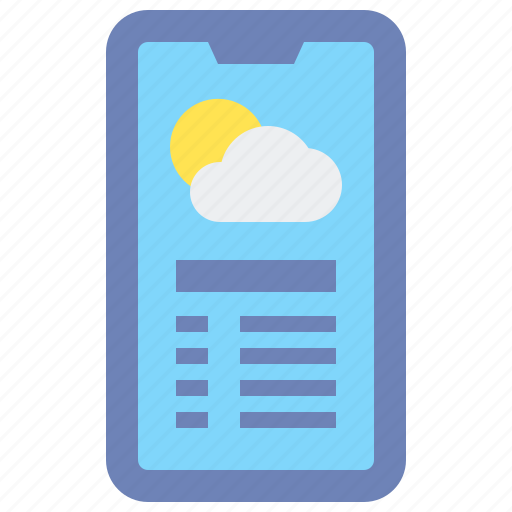 Weather, forecast, phone, app icon - Download on Iconfinder