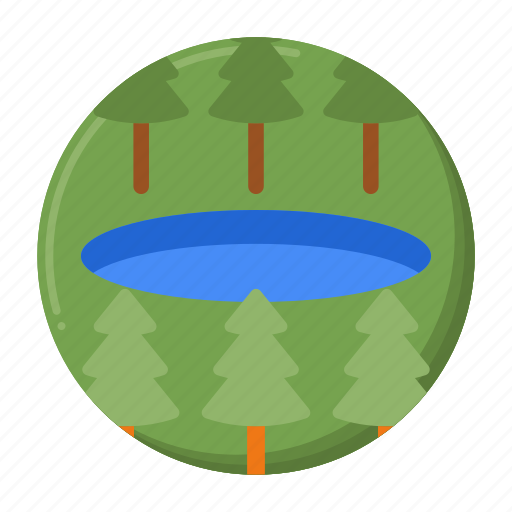 Lake, water, nature, forest icon - Download on Iconfinder