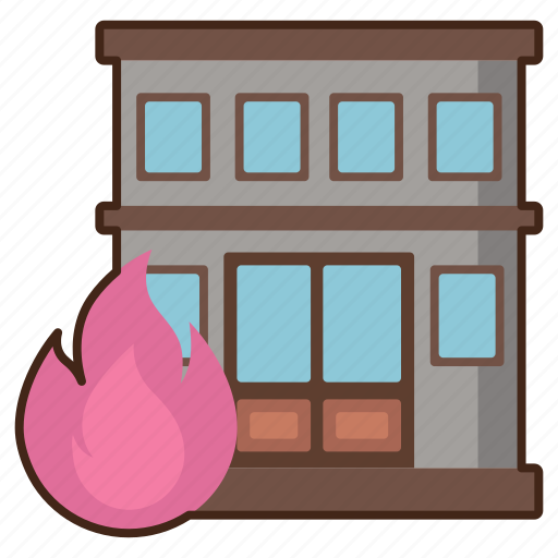 Building, fire, emergency, burn icon - Download on Iconfinder