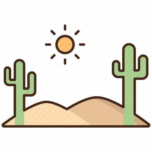 Desert, cactus, dry, hot icon - Download on Iconfinder