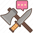 survival, tip, weapon, axe, sword