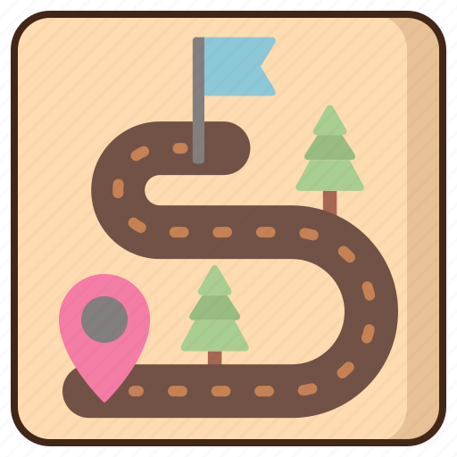 Trail, track, route icon - Download on Iconfinder